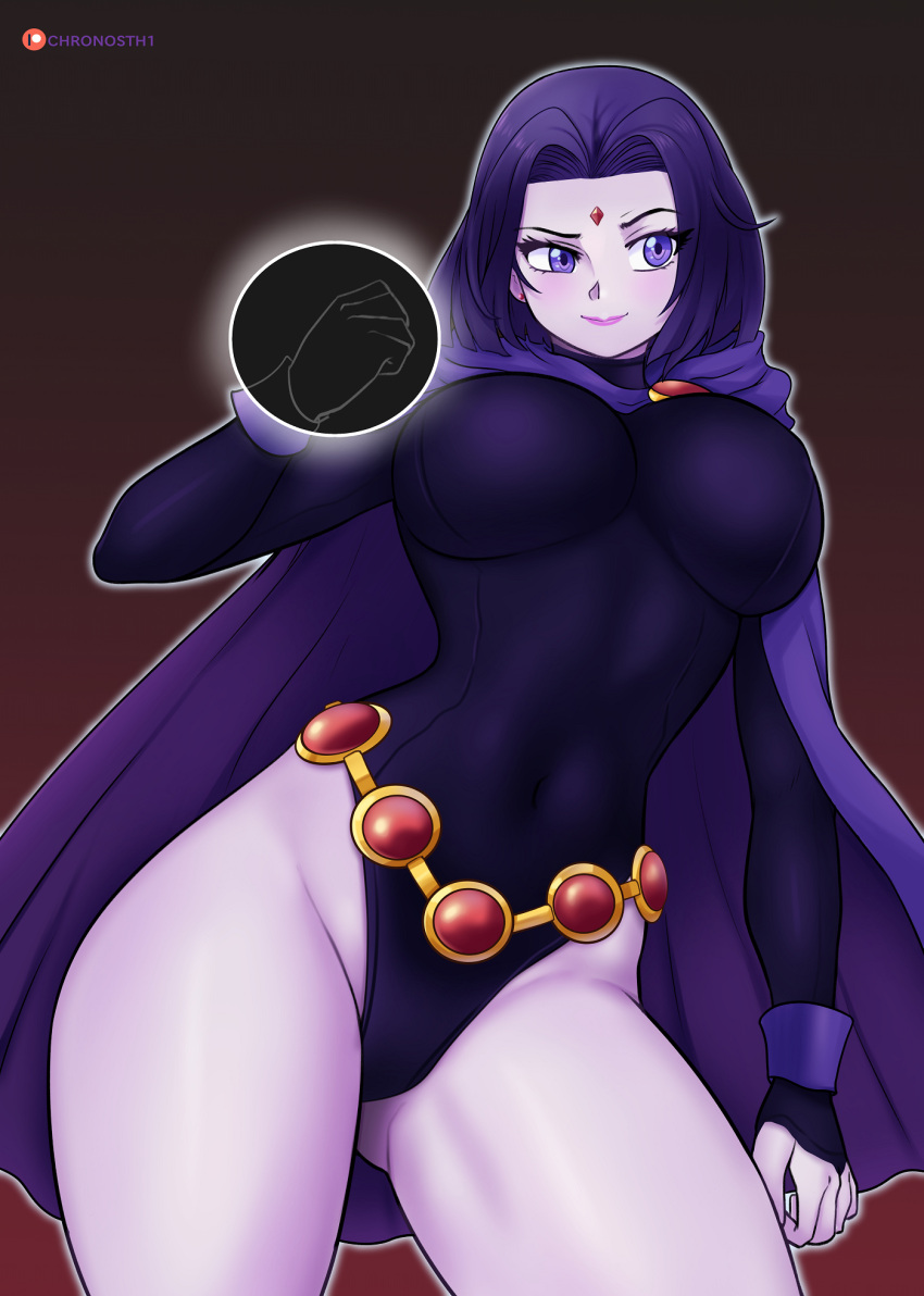 1girls big_breasts big_butt big_thighs breasts dc deviantart fanbox_reward female female_only gummslime gumroad leotard patreon rachel_roth raven_(dc) solo tagme teen_titans thick_thighs thighs