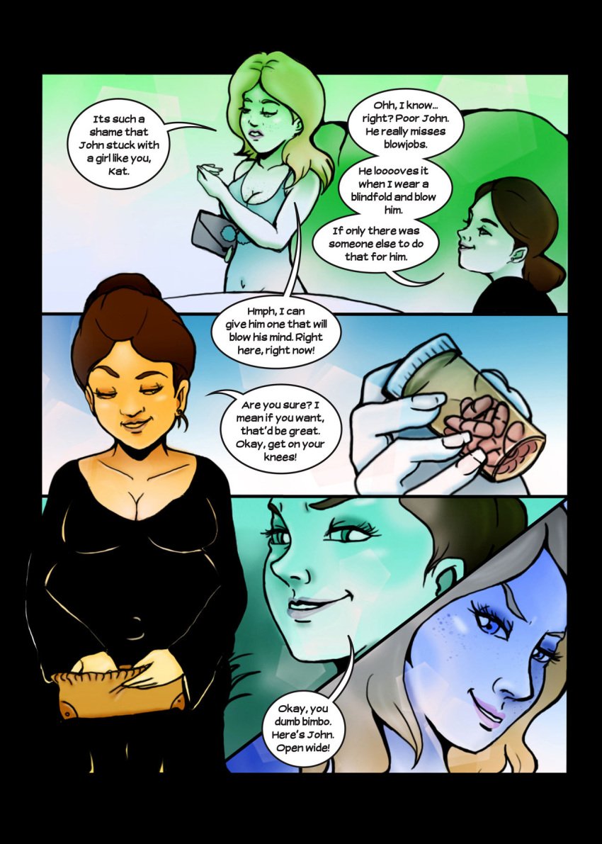 2014 blonde_hair club comic dialogue layla_(inflatetress) mamaluma pills tagme