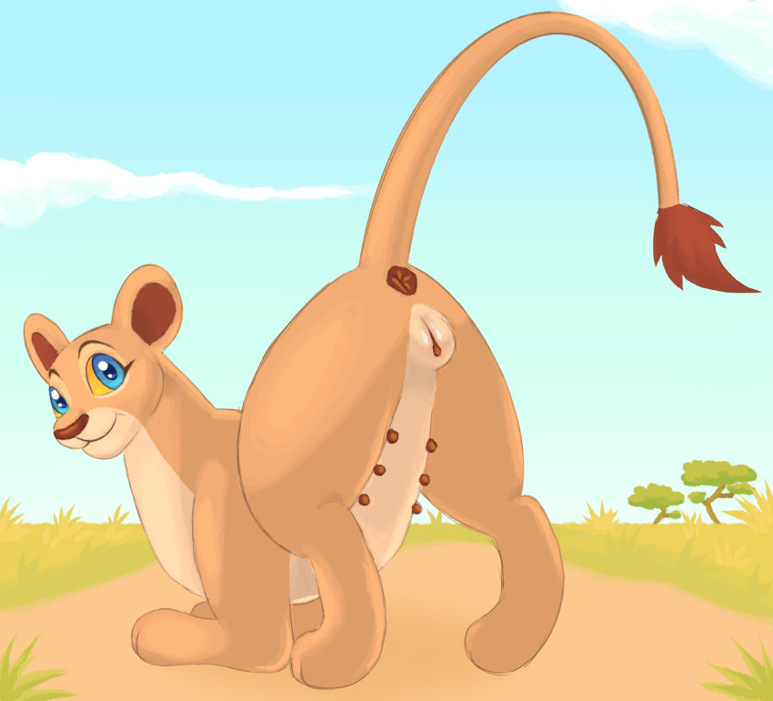 6_nipples anus detailed_background disney felid female feral genitals grass hi_res labbit1337 lion mammal multi_nipple nala_(the_lion_king) nipples outside pantherine plant presenting pussy solo the_lion_king wtf zoophilia