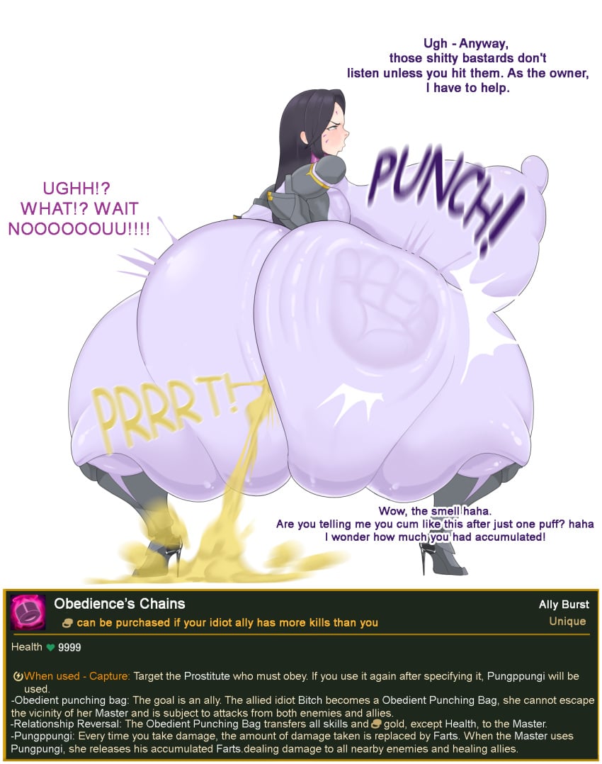 alistar angry_face big_areola big_belly big_breasts big_butt big_nipples black black_hair body_modification bubble_ass bubble_butt chains clothing_skin collar cursed_item english english_text fart fart_cloud fart_fetish fart_torture farting fat_ass fat_butt heel_boots heels high_heel_boots high_heels huge_ass huge_belly huge_breasts huge_nipples huge_thighs hyper_ass hyper_breasts hyper_butt jobless kai'sa league_of_legends minotaur orgasm riot_games shaking_ass shaking_breasts shaking_butt slap slapping_butt slut slut_collar spank spanking_butt text thighs thunder_thighs twerk twerking wide_hips