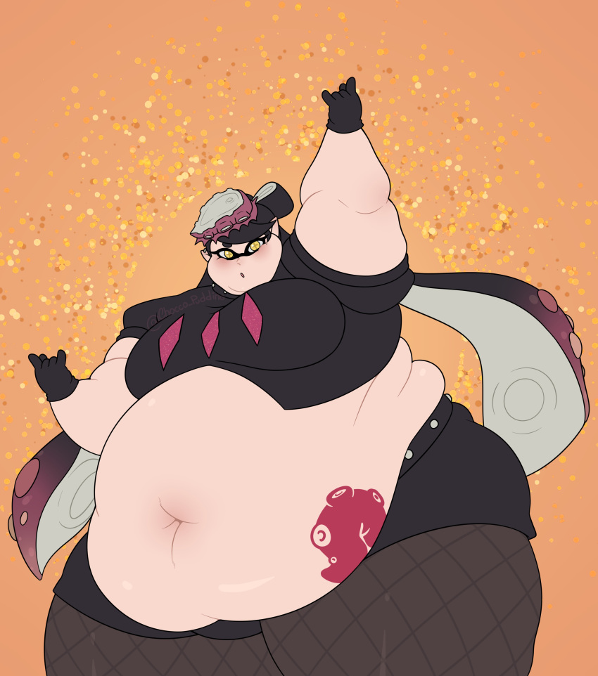 1girls 2022 absurd_res bbw belly belly_overhang big_breasts breasts callie_(splatoon) chocco_pudding fat female female_focus hips huge_belly huge_thighs morbidly_obese navel nintendo obese obese_female octarian_tattoo octo_callie overweight overweight_female plump solo solo_female solo_focus splatoon splatoon_(series) tattoo thick_thighs thighs wide_hips yellow_eyes