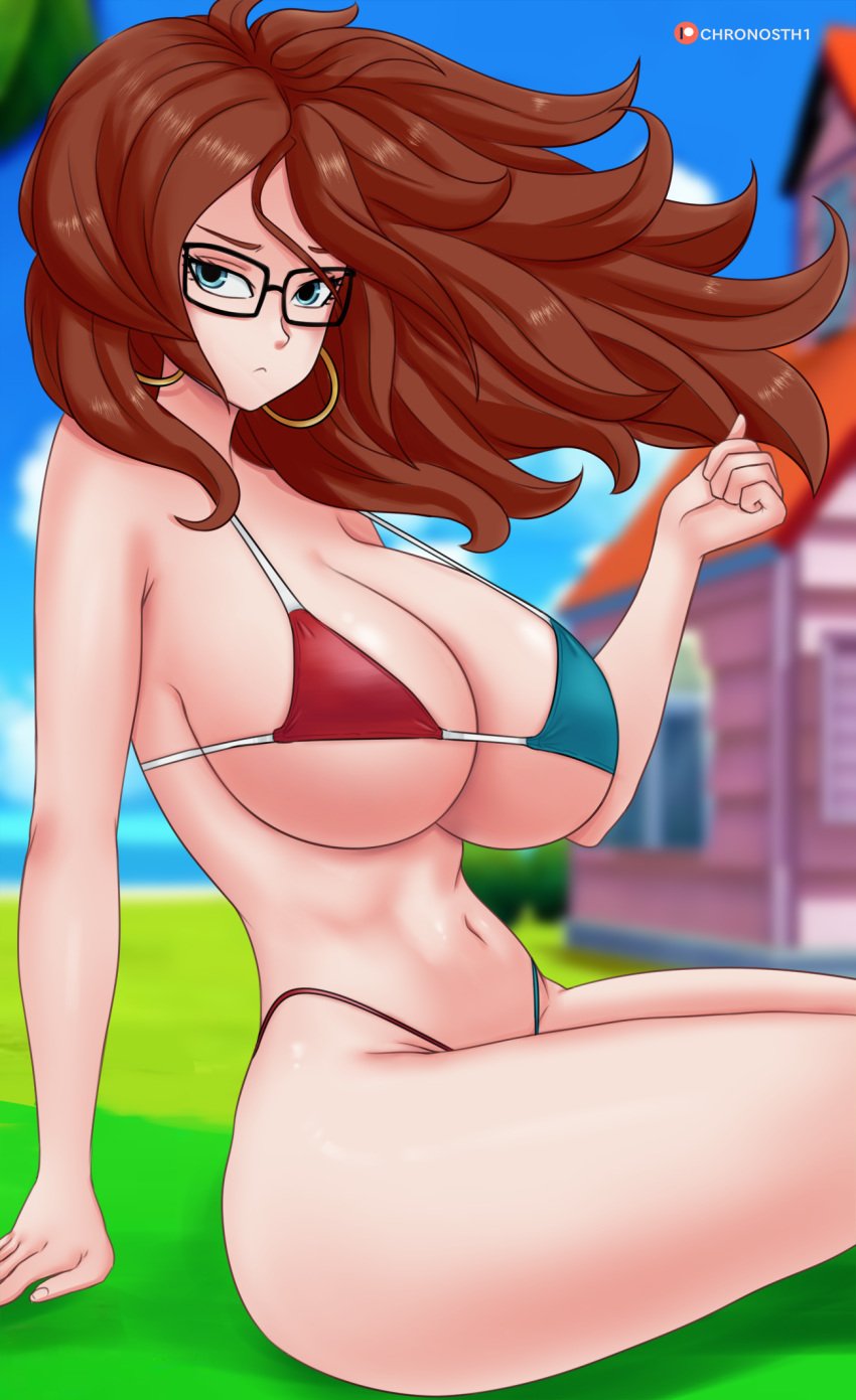 android_21 android_21_(good) android_21_(human) bikini deviantart dragon_ball dragon_ball_super dragon_ball_z fanbox_reward gummslime gumroad looking_at_viewer patreon swimsuit swimwear swimwear_only tagme vomi_(dragon_ball)