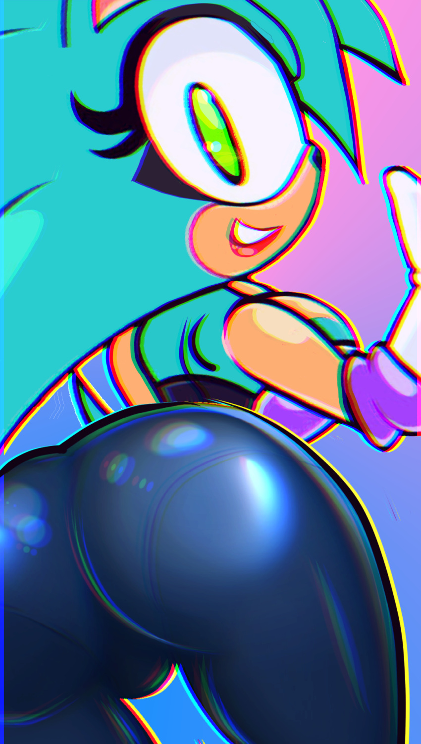 1girls dat_ass female hedgehog lucia_the_hedgehog mafygames pussy_bulge rouge_the_bat_(cosplay) sonic_(series) sonic_the_hedgehog_(series) tight_clothing