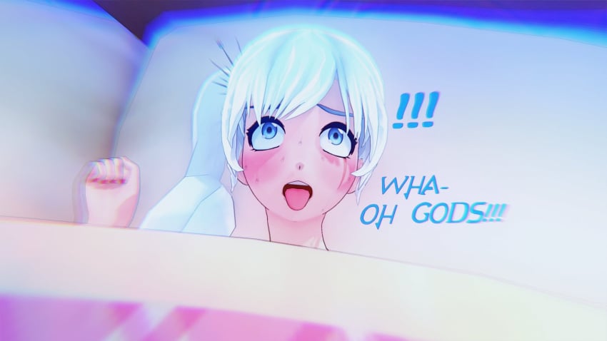 1futa 1girls 3d blowjob blush comic fellatio female futa_on_female futanari littlered-rose orgasm ruby_rose rwby tongue_out wake_up wake_up_sex weiss_schnee