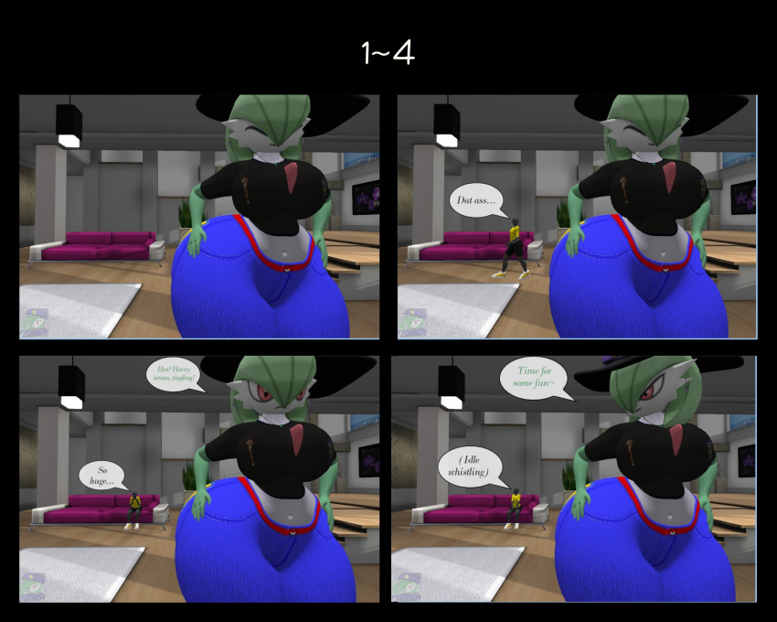 3d big_ass big_breasts breasts bubble_butt female gardevoir huge_ass multiple_pages page_1 page_4 pokemon pokemon_(species) thick_thighs vanessa_(zer0264) wide_hips zer0264