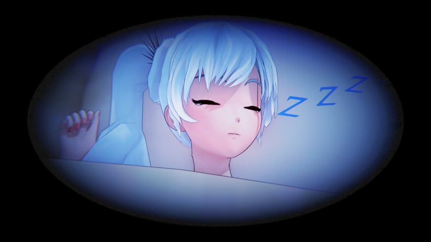 1futa 1girls 3d blowjob closed_eyes comic fellatio female futa_on_female futanari littlered-rose ruby_rose rwby sleeping weiss_schnee