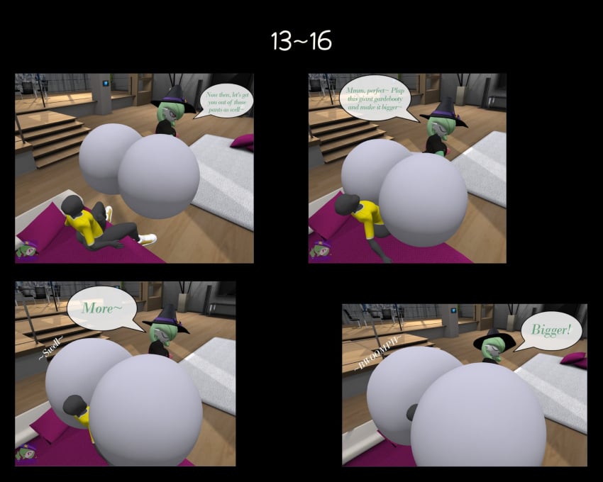 1boy 1girls 3d anon ass ass_expansion big_ass big_breasts breasts bubble_butt colossal_ass english_text enormous_ass facesitting female gardevoir gigantic_ass huge_ass hyper_ass large_ass looking_back male massive_ass multiple_pages nintendo page_13 page_16 pokemon pokemon_(species) thick_thighs vanessa_(zer0264) wide_hips zer0264