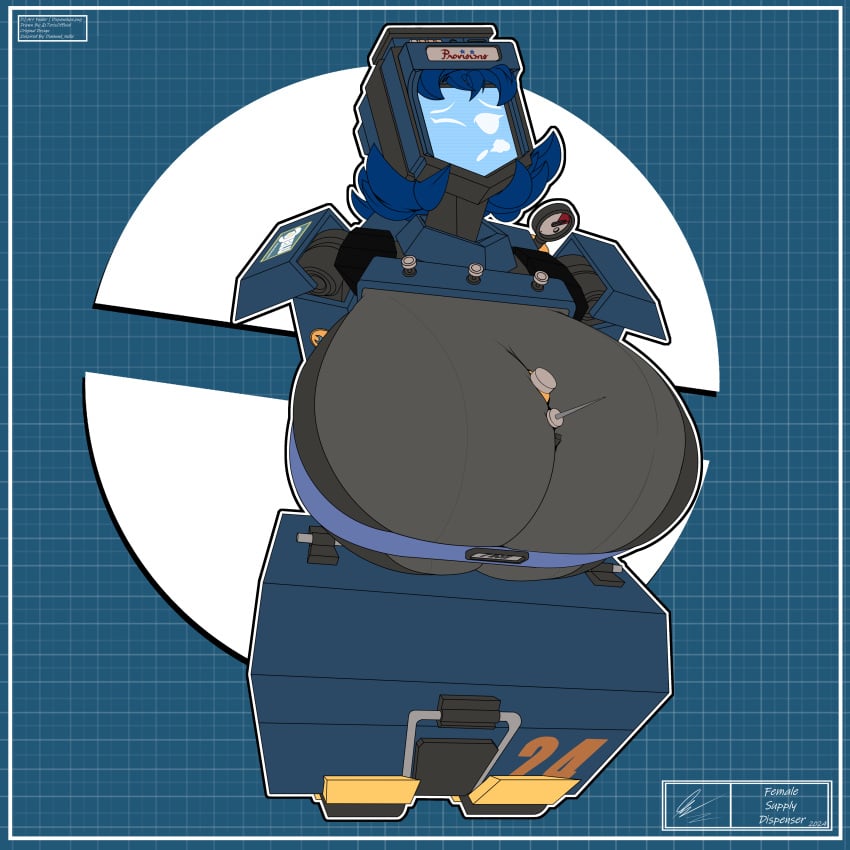 big_breasts blueprint busty busty_female dispenelope_(diamond_nella) dispenser_(team_fortress_2) dispenser_lady robot robot_girl team_fortress_2 teris tight_clothing