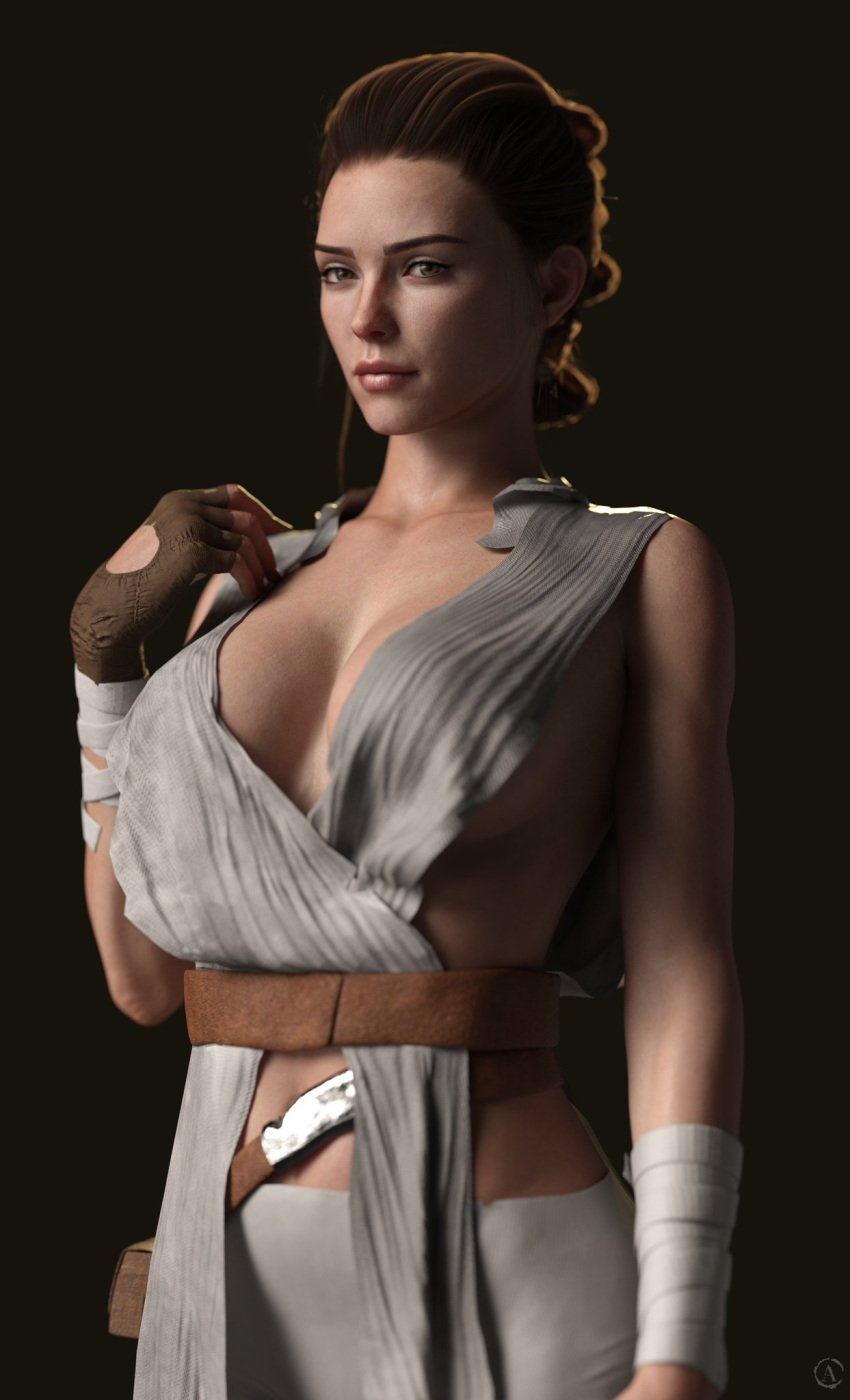 1girls 3d alef3d alf3d ass big_ass big_breasts breasts bust busty chest curvaceous curvy curvy_figure eyebrows eyelashes eyes female female_focus hips hourglass_figure huge_breasts human large_ass large_breasts legs light-skinned_female light_skin lips lucasfilm mature mature_female rey slim_waist star_wars thick thick_hips thick_legs thick_thighs thighs top_heavy voluptuous waist wide_hips