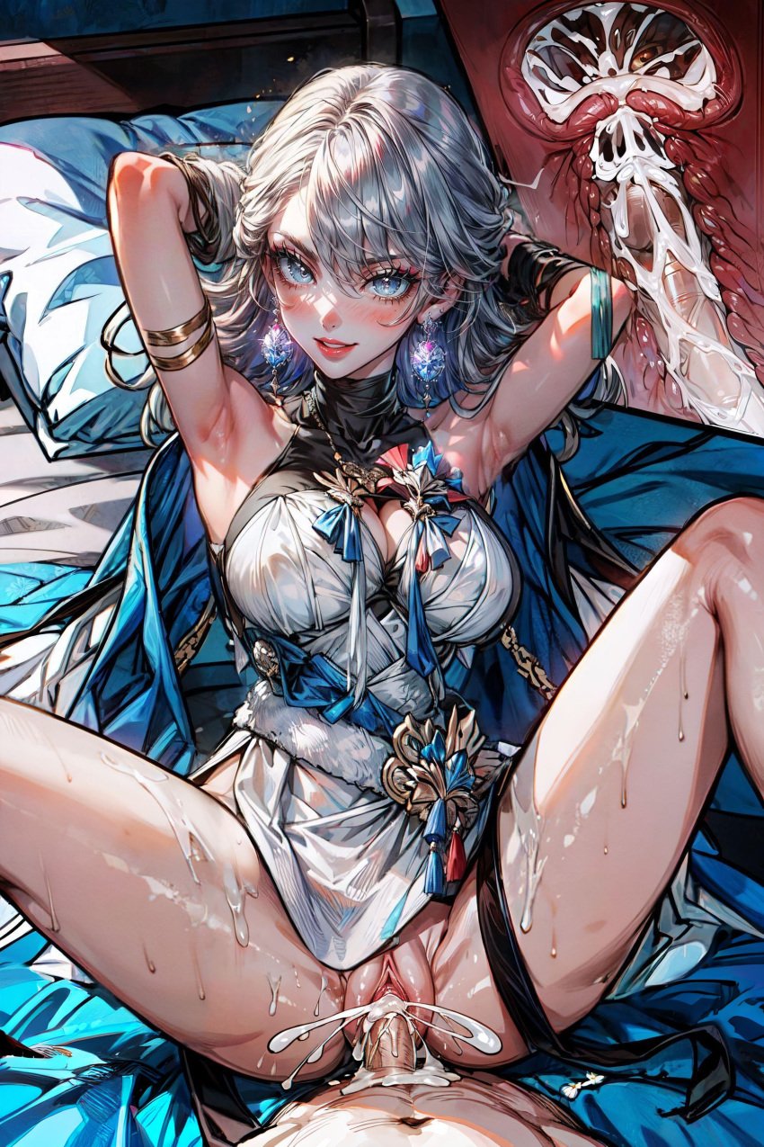 1girls ai_generated bronya_rand cross_section cum cum_in_pussy cum_in_pussy cum_inside curvaceous curvy dripping_pussy honkai:_star_rail impregnation large_breasts mizaraiart pussy pussy_juice_drip solo spread_legs stable_diffusion tagme thick_thighs x-ray