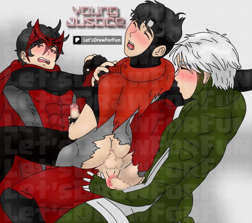 3boys aged_up anal anal_insertion anal_orgasm anal_sex billy_kaplan brother brothers censored gay gay_sex hand_on_breast handjob incest let&#039;s_draw_for_fun marvel masturbation oc original_character patreon pixiv speed_(young_avengers) threesome tommy_shepherd twin_brothers twins wandavision wiccan yaoi