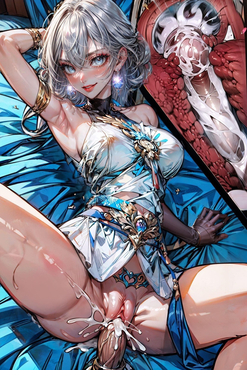 1girls ai_generated bronya_rand cross_section cum cum_in_pussy cum_in_pussy cum_inside curvaceous curvy dripping_pussy honkai:_star_rail impregnation large_breasts mizaraiart pussy pussy_juice_drip solo spread_legs stable_diffusion tagme thick_thighs x-ray