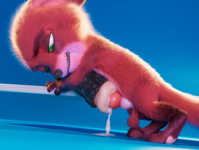 3_fingers 3d anatomically_correct animal_genitalia animal_penis anthro anthrofied athletic athletic_anthro balls bedroom_eyes biped blue_background bodily_fluids canid canine canine_genitalia canine_penis cub cum cum_drip cum_string detailed detailed_fur digital_media_(artwork) digitigrade disney dripping feet fingers flat_chested fluffy fluffy_body fluffy_fur fox fur genital_fluids genitals hi_res holding_object knot male male_only mammal multicolored_body multicolored_fur narrowed_eyes nick_wilde pawpads penetrable_sex_toy penile penis pink_pawpads pupils raised_tail realistic realistic_fur red_body red_fox red_fur saggy_balls scimunk seductive sex sex_toy sheath simple_background slim solo tail tailless toes true_fox two_tone_body two_tone_fur young zootopia