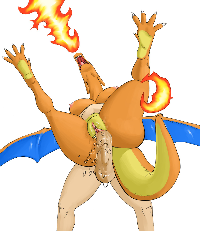 anthro anthro_penetrated anthrofied areola ass big_breasts big_butt big_penis big_tail biped bodily_fluids breasts breath_powers carrying carrying_partner charizard clitoris curvy_figure dripping duo elemental_manipulation erection excessive_pussy_juice female fire fire_breathing fire_manipulation genital_fluids genitals hi_res huge_breasts huge_cock human human_on_anthro human_penetrating human_penetrating_anthro interspecies male male/female mammal nintendo nipples open_mouth penetration penile penile_penetration penis penis_in_pussy plump_labia pokémon_(species) pokemon pokemon_(species) pokephilia pussy pussy_juice pussy_juice_drip realius sex thick_thighs tongue vaginal_penetration video_games voluptuous