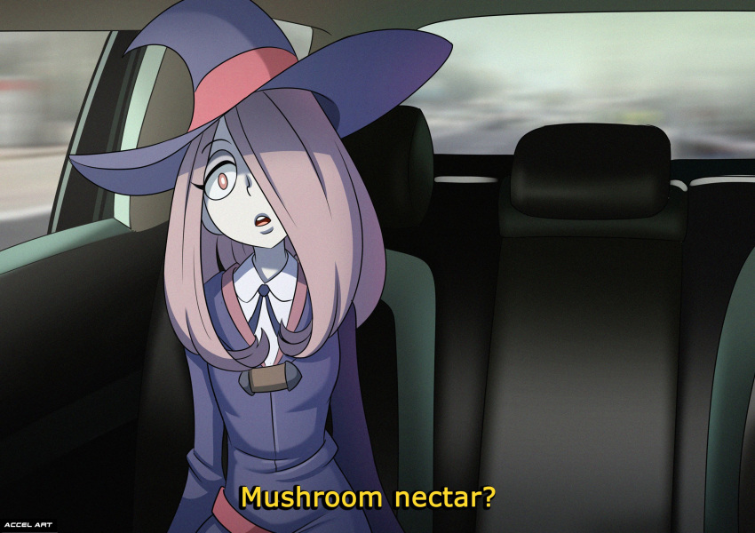 accelart fake_taxi female little_witch_academia male offscreen_male sucy_manbavaran taxi