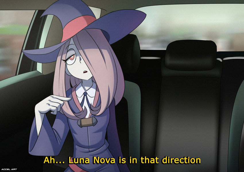 accelart fake_taxi female little_witch_academia male offscreen_male sucy_manbavaran taxi