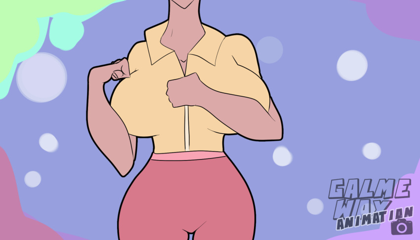 animated animated ass attendant big_ass big_breasts breasts female galme-way huge_ass huge_breasts legs opening_jacket patreon patreon_username tagme thighs zipper zipper_down