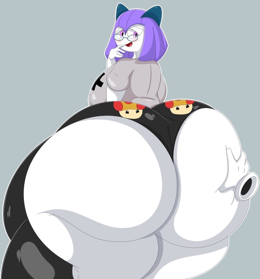 anthro ass big_ass big_butt bloocherrypie bubble_ass bubble_butt fat huge_ass looking_at_viewer looking_back reathe