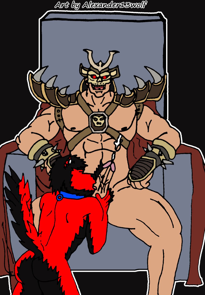 alexander13wolf fur gay male male_only mortal_kombat shao_kahn tagme