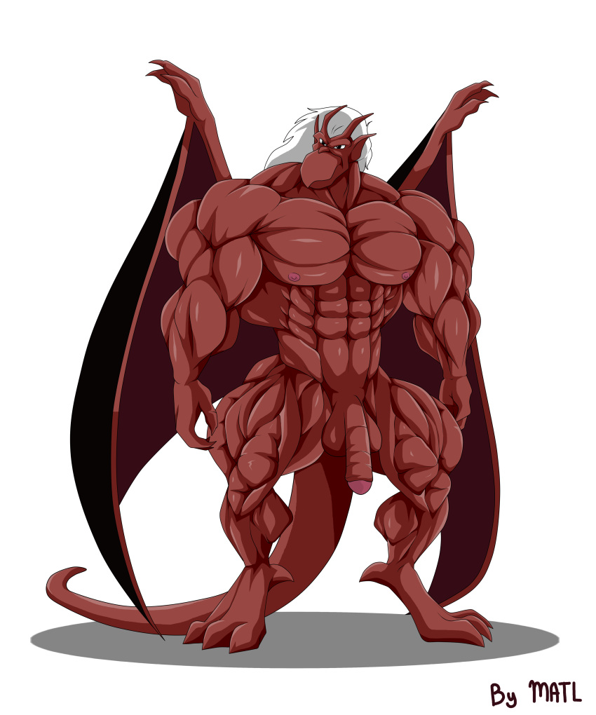 1boy abs balls biceps big_penis brooklyn_(gargoyles) extreme_muscles gargoyles male male_only matl muscles muscular muscular_arms muscular_legs muscular_male muscular_thighs pecs penis solo tail wings