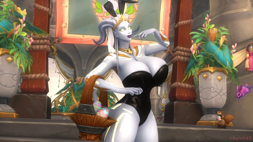 1girls 3d 3d_(artwork) ass big_breasts big_lips bimbo bimbo_body bimbo_lips blizzard_entertainment breasts breasts_bigger_than_head bubble_ass bubble_butt bunny_costume bunny_ears bunnysuit busty busty_female draenei easter easter_egg eggs female female_focus female_only glowing_eyes glowing_tattoo gold_jewelry golden_eyes horns jewelry kaelscorner large_breasts lightforged_draenei massive_breasts milf milkers mommy mommy_kink mother necklace oc original_character posing tail tattoos tendrils thick thick_ass thick_legs thick_lips thick_thighs warcraft white_body white_hair white_skin world_of_warcraft wow xeraaya ych