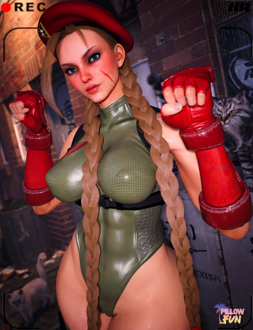 1girls 3d abs ass big_ass big_breasts blonde_hair blue_eyes braided_hair breasts cammy_white capcom dat_ass female female_focus female_only gym leotard light-skinned_female pawg pillowfun solo street_fighter street_fighter_6 voluptuous voluptuous_female