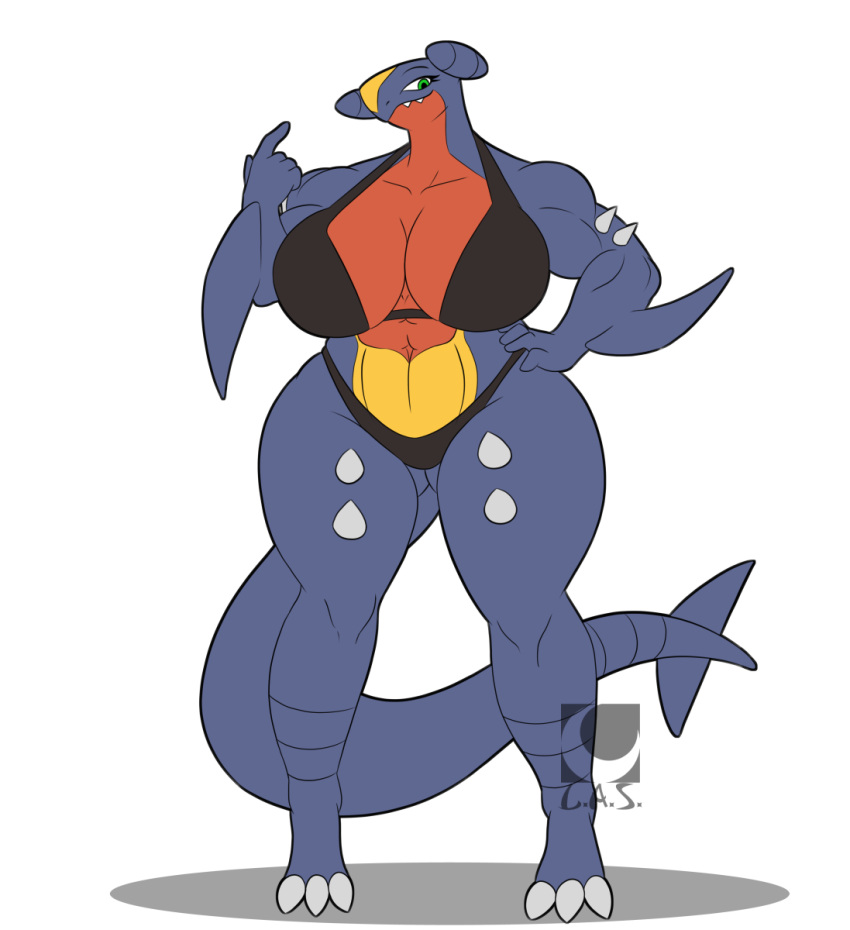 1girls anthro female garchomp lunarartstudios_(artist) nintendo pokémon_(species) pokemon pokemon_(species) tagme thick_thighs