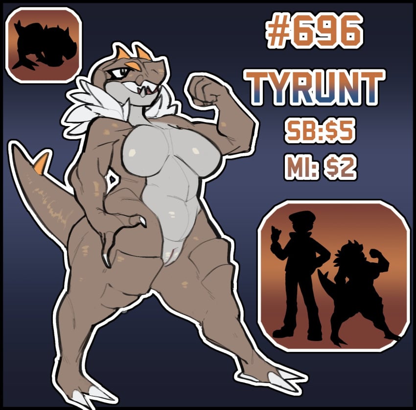 adoptable anthro ass breasts female female_only pokemon pokephilia redactedinlight thick thick_ass thick_thighs tyrunt