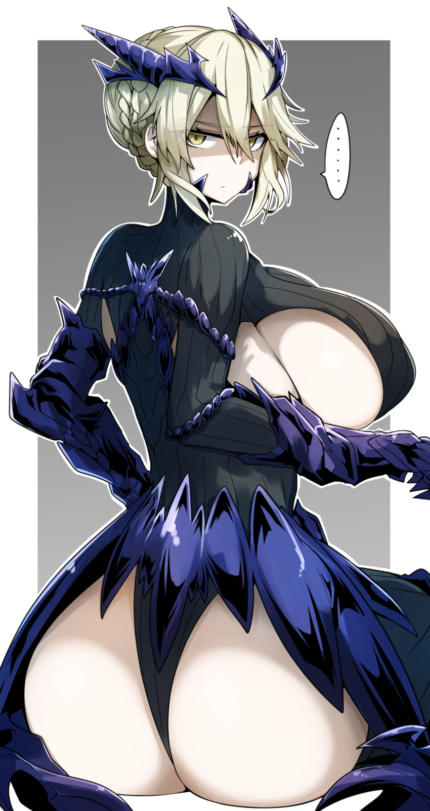 artoria_pendragon artoria_pendragon_(lancer_alter) big_ass big_breasts fate_(series) gigantic_ass gin_moku huge_ass huge_breasts tagme