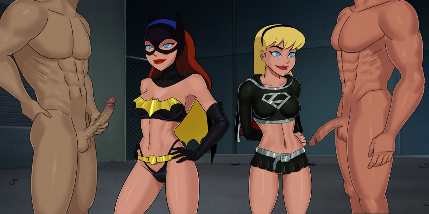 barbara_gordon batgirl batman:_the_animated_series batman_(series) blonde_hair cfnm clothed corruption dc dc_comics dcau edit enemy_conversion faceless_male female imminent_sex justice_league justice_league_unlimited kara_zor-el lexcorp male microskirt no_panties prostitution red_hair something_unlimited sunsetriders7 supergirl supergirl_(dark) superman:_the_animated_series superman_(series) thong