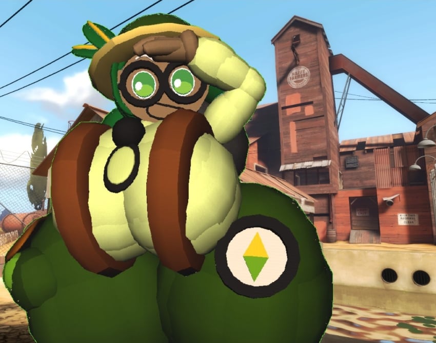 2fort 3d backpack big_ass big_breasts big_butt black_shoes breasts bubble_ass bubble_butt cookie cookie_run cookie_run_kingdom crossover explorer female female_only green_eyes green_pants hat huge_ass huge_breasts huge_butt olive_cookie rec_room team_fortress_2 thick_ass thick_thighs weirdmaker43 why why_not