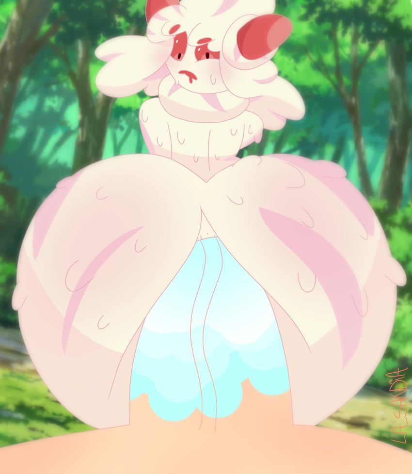 1boy 1girls 2022 alcremie anal anal_sex big_ass big_butt big_penis cream female frozed_dick frozen ice_cream la_sandia light-skinned_male male melting_ice_cream nintendo penis pokemon reverse_cowgirl_position self_upload source_request straight tagme