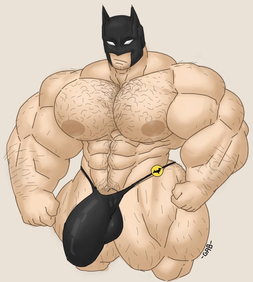 abs banana_hammock bara batman batman_(series) biceps big_bulge big_muscles big_penis bodybuilder bulge chest_hair dc flaccid gab_art hairy happy_trail huge_cock huge_muscles justice_league male male_focus male_only muscle muscles muscular muscular_arms muscular_back muscular_legs muscular_male muscular_thighs nipples pecs solo solo_male veins veiny_muscles veiny_penis