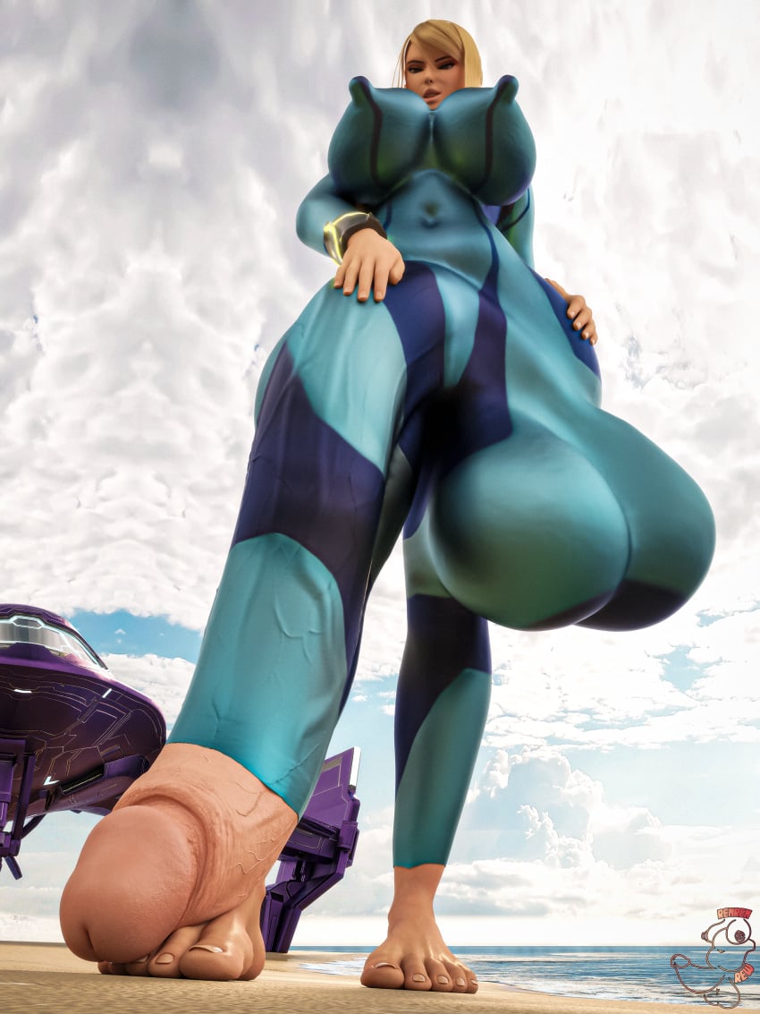 2futas 3d ass balls balls_expansion beach belly big_breasts big_cock blonde_hair breasts chubby full-package_futanari futa_only futanari growth hyper hyper_balls hyper_penis looking_down medium_breasts metroid no_nut_november pale_skin penis penis_expansion perky_breasts renrenrew retracted_foreskin samus_aran six_pack suit thick_thighs very_long_penis zero_suit_samus