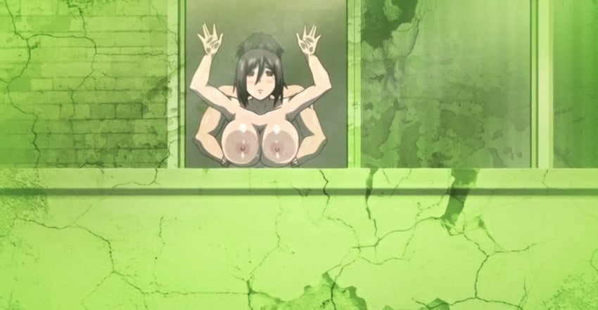 against_glass against_window animated areolae big_breasts bouncing_breasts breasts breasts_against_glass cheating cheating_wife erect_nipples exposed exposing hard_nipples huge_breasts hypnosis kyonyuu_daikazoku_saimin mature_female mature_woman milf mind_control moaning nipples open_mouth pressing_against pressing_breasts screencap short_hair wife