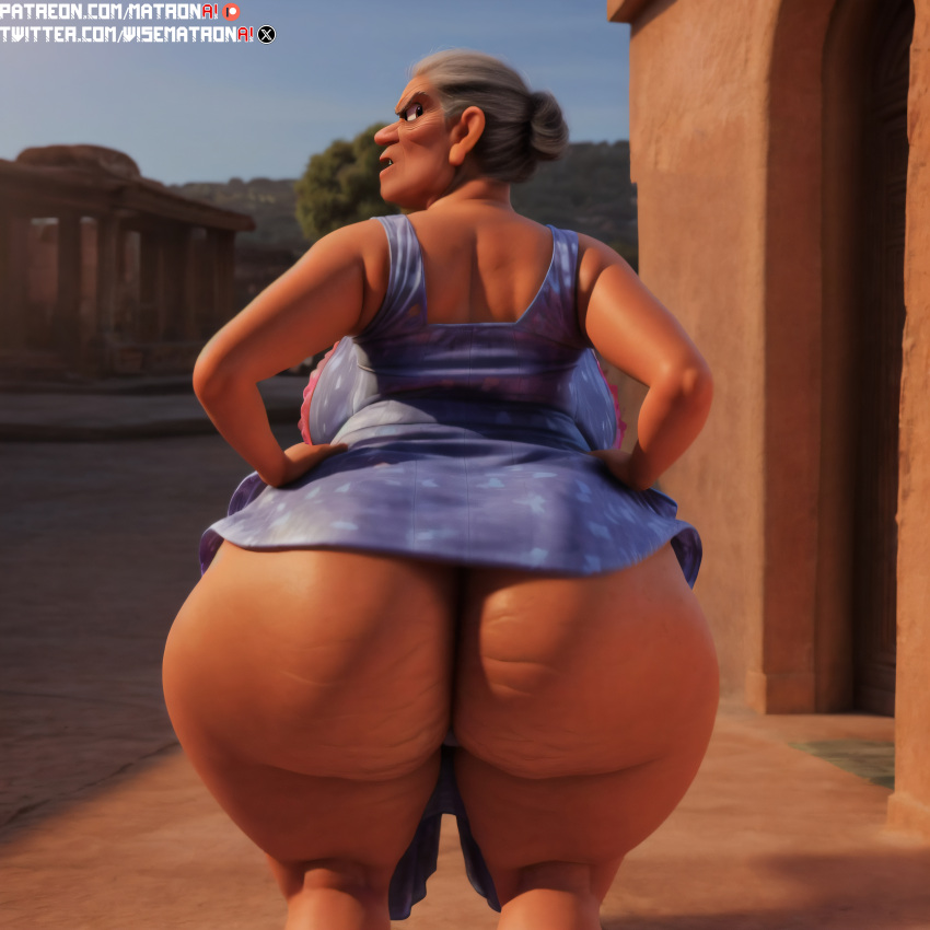 1girls 4k abuelita_(coco) ai_generated bbw belly belly_button big_ass big_belly big_butt breasts cellulite coco_(movie) disney elena_rivera female female_only gilf granny highres hips huge_breasts huge_hips large_ass large_breasts massive_thighs matronai_(artist) mature mature_female mature_woman obese obese_female old older_female overweight overweight_female patreon patreon_username pinup pixar solo solo_female solo_focus ssbbw stable_diffusion thick_legs thick_thighs thighs twitter_username wide_hips wrinkles