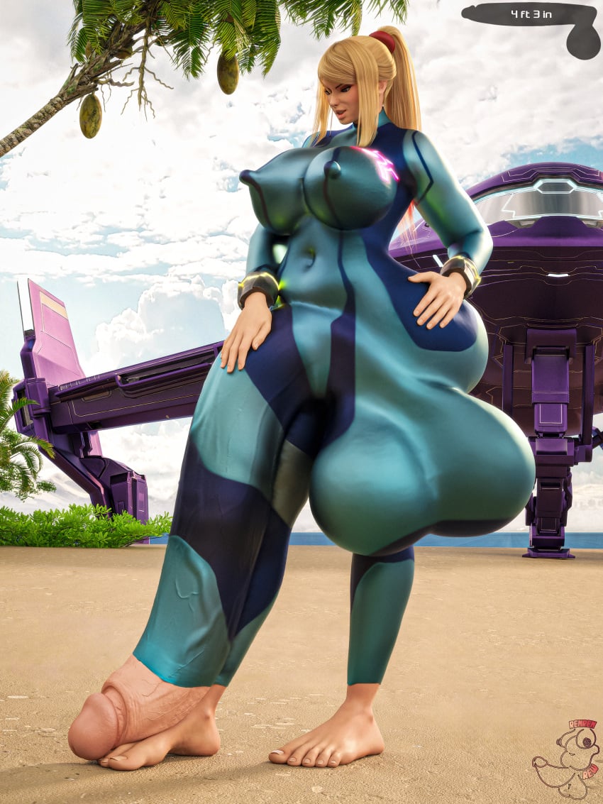 2futas 3d ass balls balls_expansion beach belly big_breasts big_cock blonde_hair breasts chubby full-package_futanari futa_only futanari growth hyper hyper_balls hyper_penis medium_breasts metroid no_nut_november pale_skin penis penis_expansion perky_breasts renrenrew retracted_foreskin samus_aran six_pack suit thick_thighs very_long_penis zero_suit_samus