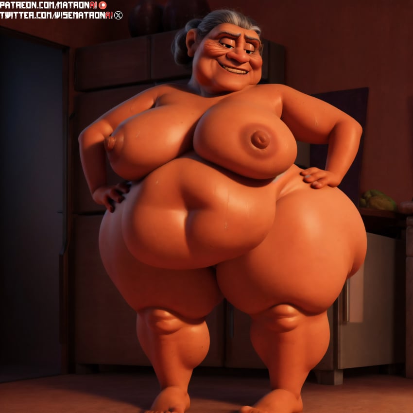 1girls 4k abuelita_(coco) ai_generated areola areolae bbw belly belly_button big_ass big_belly big_butt breasts cellulite coco_(movie) disney elena_rivera female female_only gilf granny highres hips huge_breasts huge_hips large_ass large_breasts massive_thighs matronai_(artist) mature mature_female mature_woman naked naked_female nipples nude nude_female obese obese_female old older_female overweight overweight_female patreon patreon_username pinup pixar solo solo_female solo_focus ssbbw stable_diffusion thick_legs thick_thighs thighs twitter_username wide_hips wrinkles