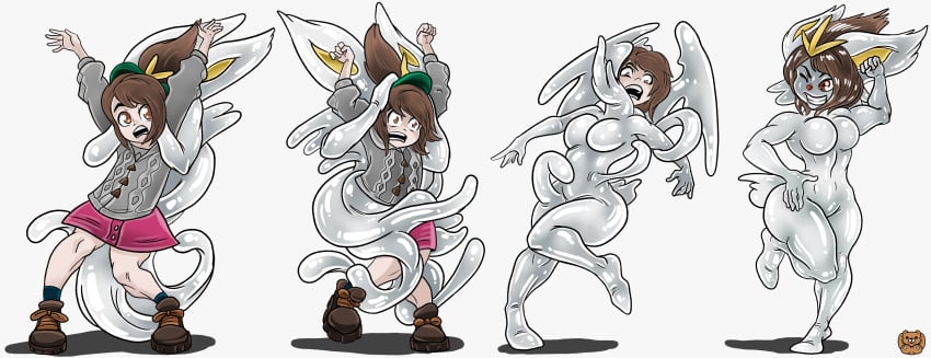 1girls absorption absurd_res anthro body_size_growth breast_expansion breasts brown_eyes brown_hair cinderace clothing duo expansion female forced forced_transformation gloria_(pokemon) goo_transformation grizzlydafurry_(artist) hair hi_res human implied_brainwashing long_hair mammal merging nintendo open_mouth pink_skirt pokémon_(species) pokemon pokemon_ss red_eyes restrained scared shirt simple_background size_transformation skirt spread_legs tentacle tentacle_penetration thigh_expansion transformation transformation_sequence video_games wide_eyed wide_hips