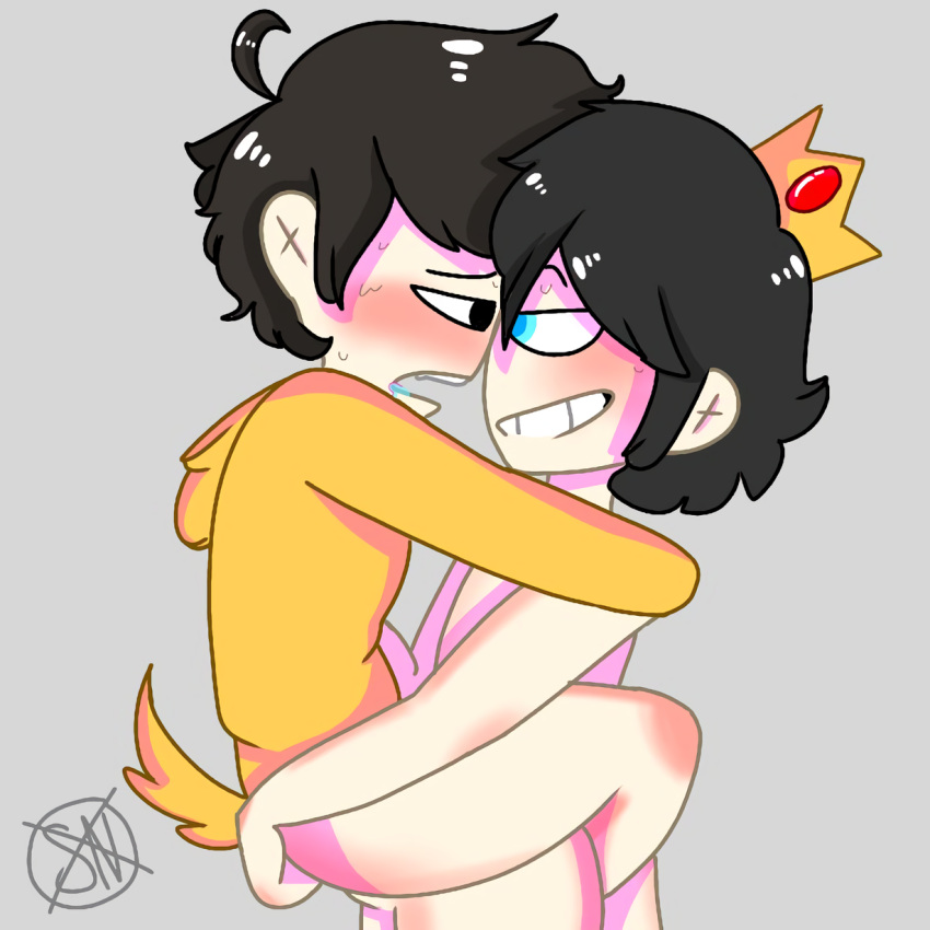 anal blush carrying carrying_partner cartoony eltrollino gay los_compas male male/male mcyt mikecrack tagme yaoi youtube youtube_hispanic youtuber youtubers