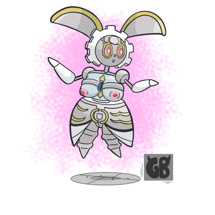 1girls bottomwear clothing female female_only floating hi_res legendary_pokémon machine magearna metal nintendo no_humans pokémon_(species) pokemon red_eyes robot shortstack skirt solo terryeternity video_games