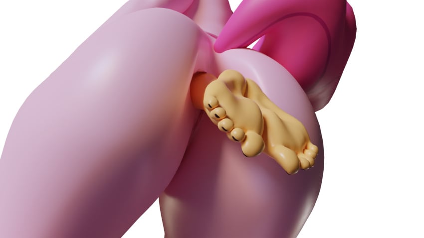 3d_(artwork) 54321awesome anal anal_vore anthro applejack_(mlp) ass big_butt big_feet blender_(disambiguation) breasts digital_media_(artwork) feet female friendship_is_magic furry hands hasbro head_first hi_res my_little_pony pinkie_pie_(mlp) same_size size soles thick thick_thighs toes vore