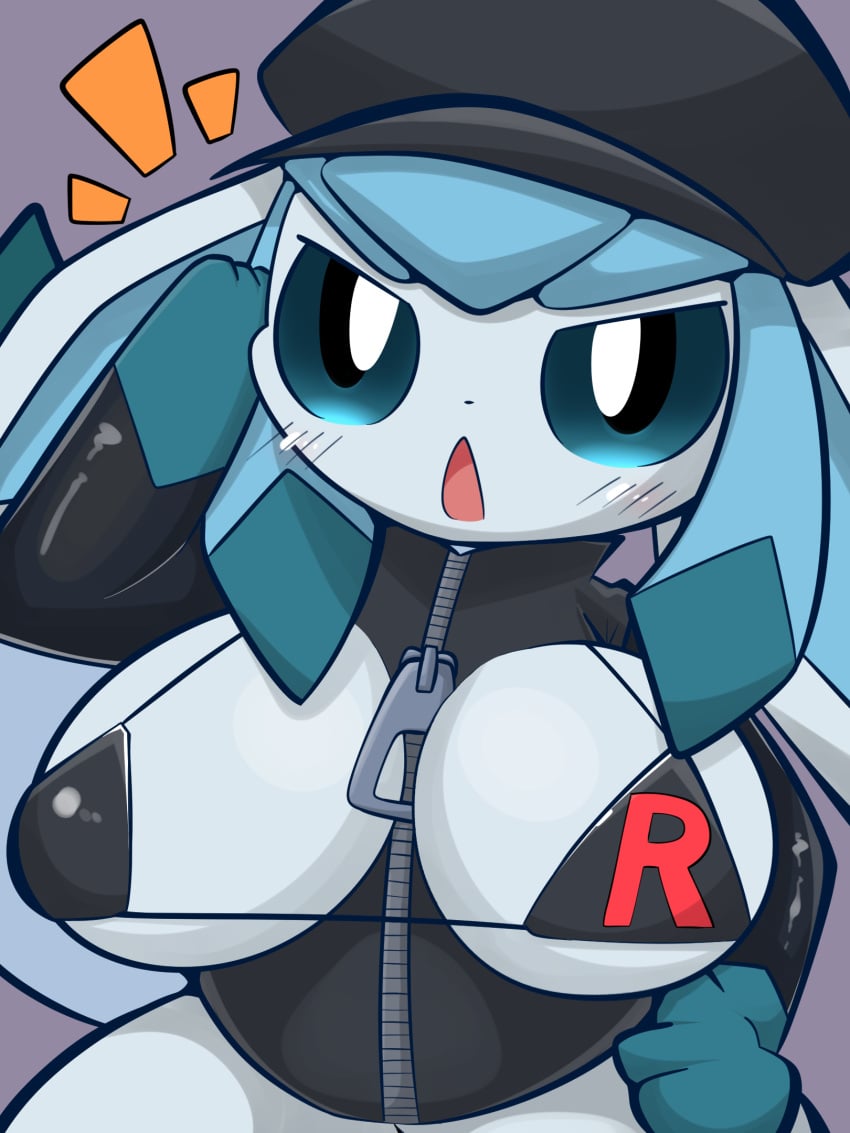 3:4 bikini bikini_top breasts eeveelution glaceon hi_res nintendo pokémon_(species) pokemon pokemon_(species) sateco team_rocket video_games