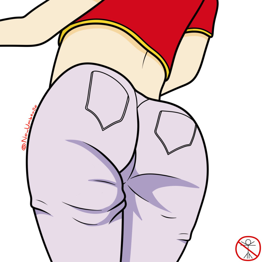 ass big_ass big_butt dragon_ball jeans p1g30n_g1rl pan_(dragon_ball)