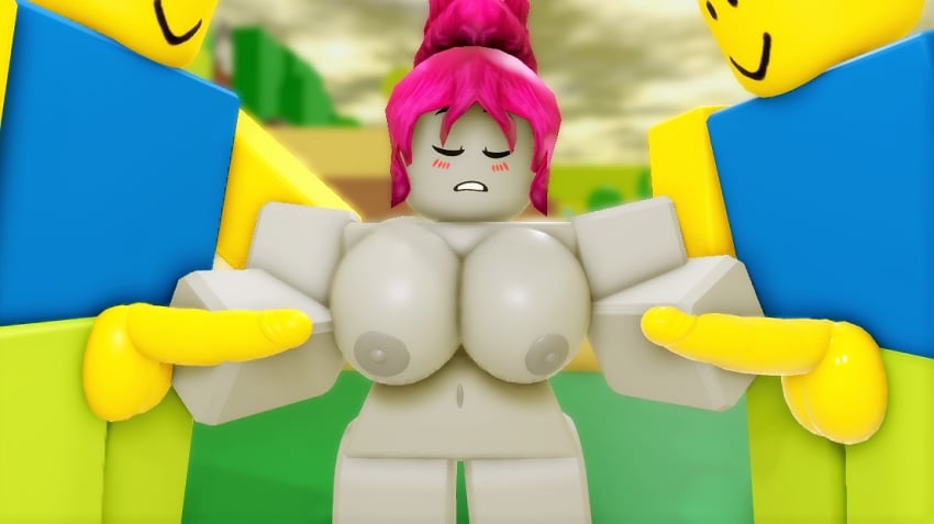 1girls 2boys 3d bensenrr34 female guest_(roblox) noob roblox robloxian tagme