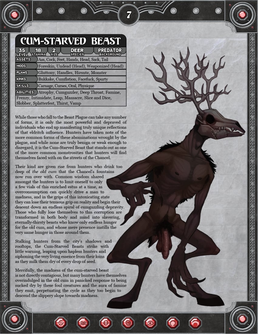 bloodborne bone cervid concupisco fapp fromsoftware genitals hi_res male mammal monster penis rpg_(disambiguation) skull tabletop undead