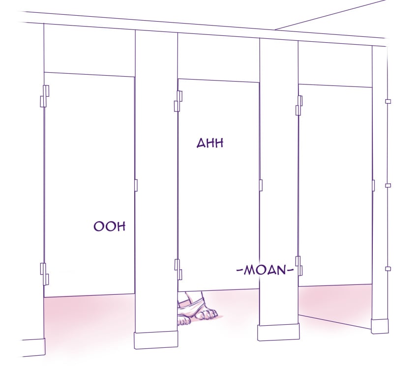 ambiguous_gender anthro aogami bathroom clothed clothing hi_res masturbation moan panties panties_down partially_clothed public public_restroom restroom_stall savannah_(tokentwins) solo underwear underwear_down