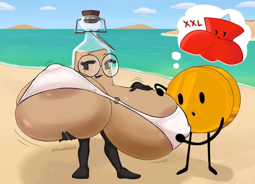 anthro battle_for_dream_island blueruchka coiny fromariels huge_breasts inanimate_object object_shows original_character pin_(bfdi) tagme