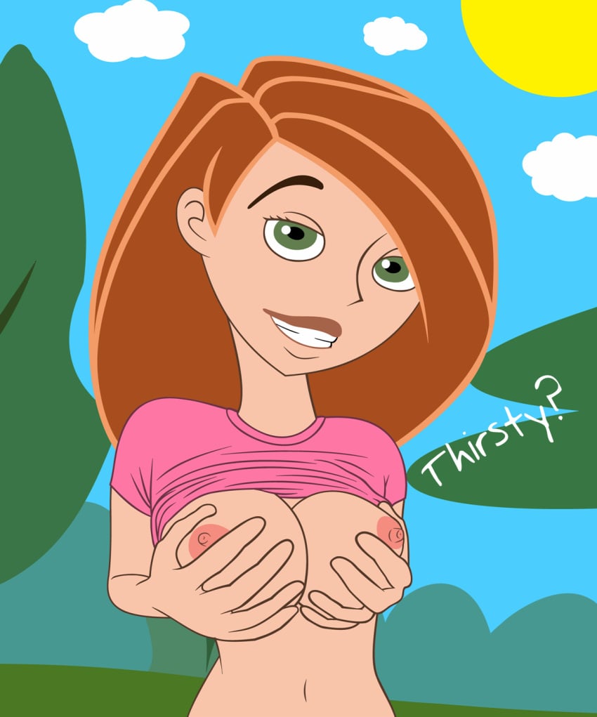 breasts disney female female_only human kim_possible kimberly_ann_possible nipples randomrandom solo straight_hair