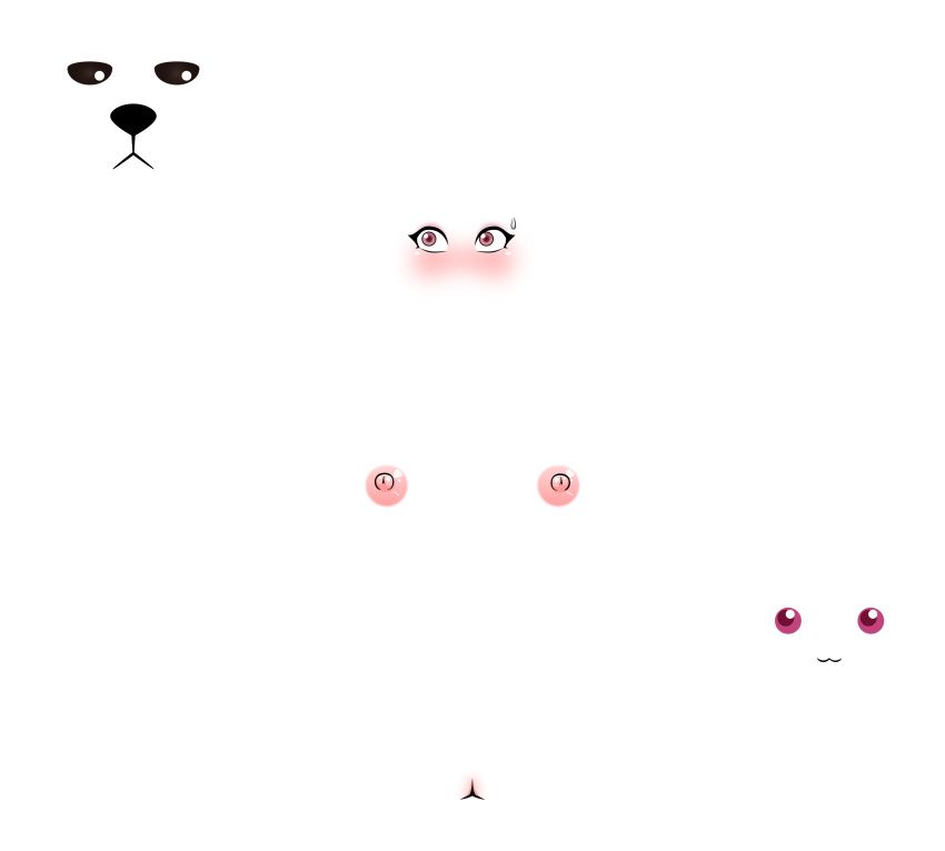 1girls abstract_art albino april_fools blizzard_(weather) blush boxlifeorbust embarrassed female funny kyuubee mahou_shoujo_madoka_magica naked nipples nude nude_female original_character pink_eyes polar_bear snowstorm white_background